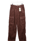 CASEY JONES Casey Jones Loose Cargo Trousers In Brown Cord L32 W28 - Reliked