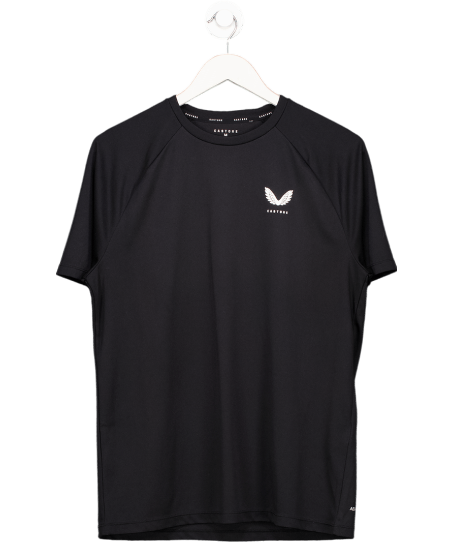 castore Black Mens Performance Tee - Caviar UK M - Reliked
