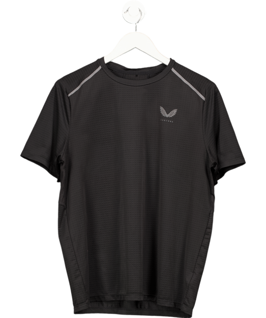 castore Black Sportswear Metatek Short Sleeve T Shirt UK M - Reliked