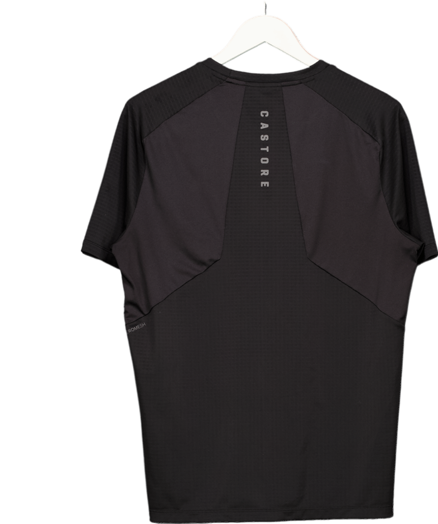 Castore Black Sportswear Metatek Short Sleeve T Shirt UK M - Reliked