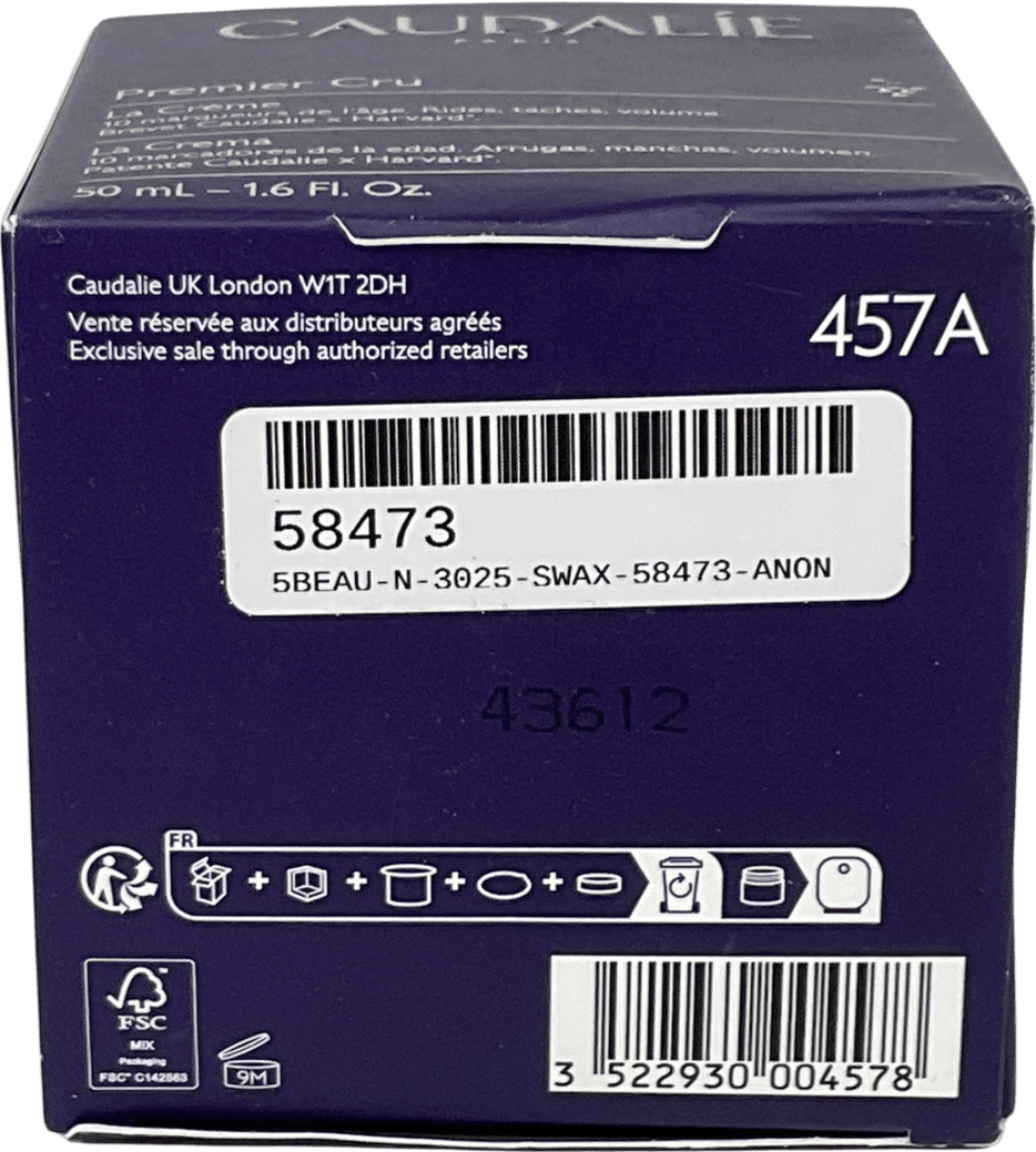 Caudalie Premier Cru Anti - aging Cream Moisturiser 50ml - Reliked