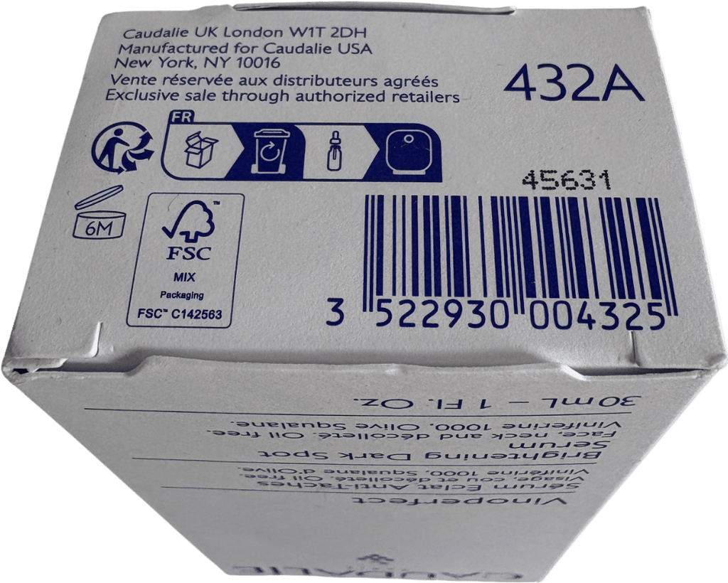 Caudalie Vinoperfect Brightening Dark Spot Serum 30ml - Reliked