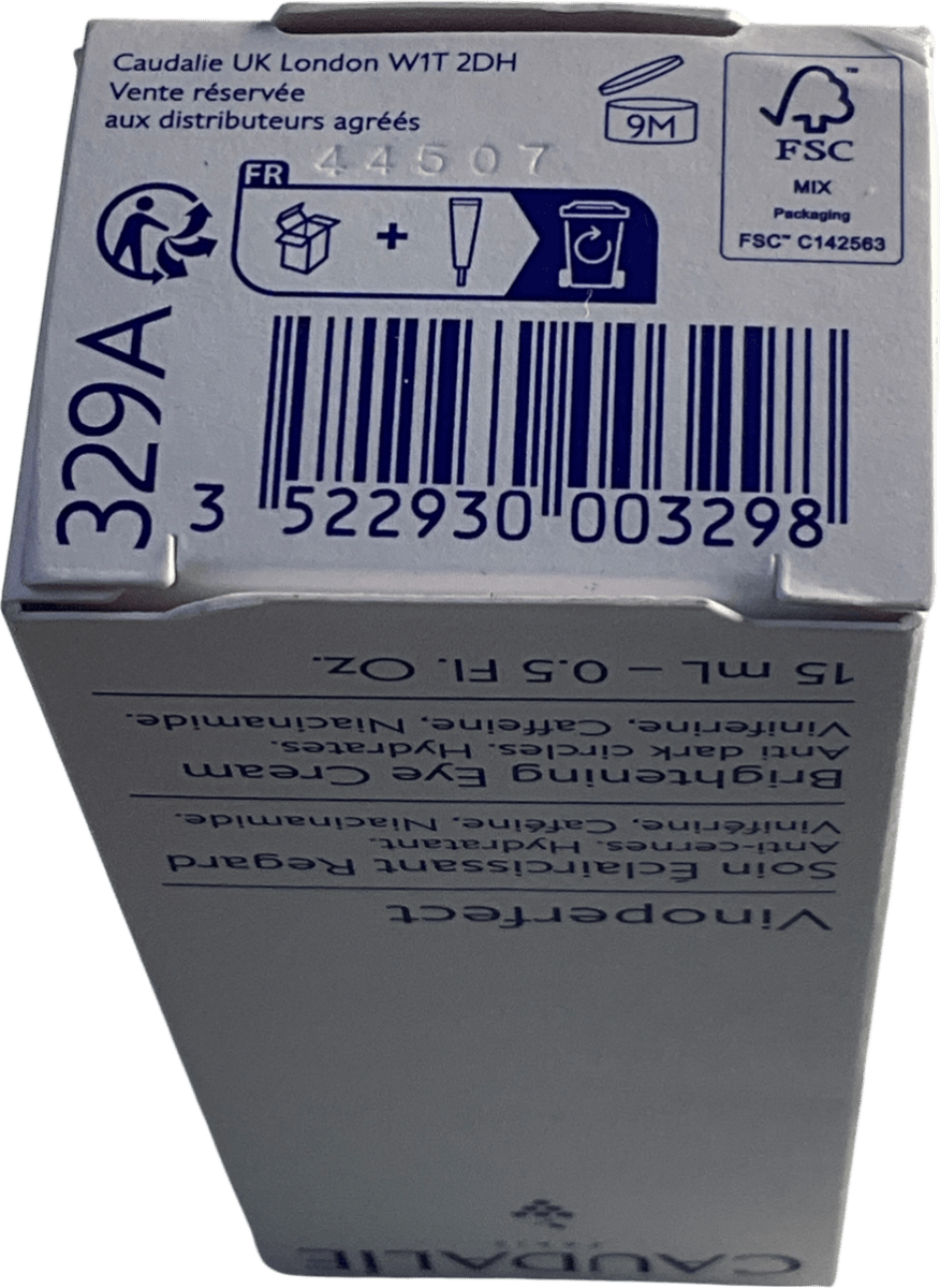 Caudalie Vinoperfect Brightening Eye Cream 15ml - Reliked