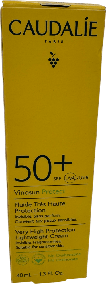 Caudalie Vinosun Very High Protection Lightweight Cream Spf50+ 40ml 40ml - Reliked