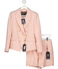 HOLLAND COOPER Knightsbridge Wool  Blazer Pink Chalk Pinstripe UK 10