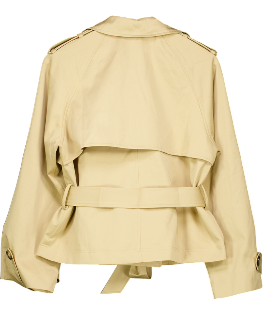 Commense Beige Button Crop Jacket UK S