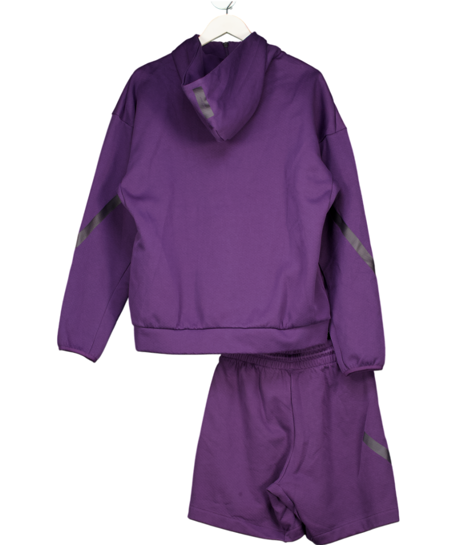 adidas Purple Z.n.e. Shorts (s) And Zip Up Hoodie (m) Set UK S/M