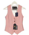 HOLLAND COOPER Hampton Waistcoat Pink Linen UK 10