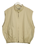 THE FRANKIE SHOP - 6pence Beige Sleeveless Gathered Hem Trench Gilet UK M/L