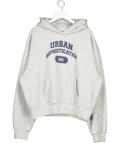 URBAN SOPHISTICATION Grey Logo Hoodie UK XL