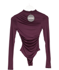 Babyboo Purple Pearson Bodysuit - Plum Brown UK XS