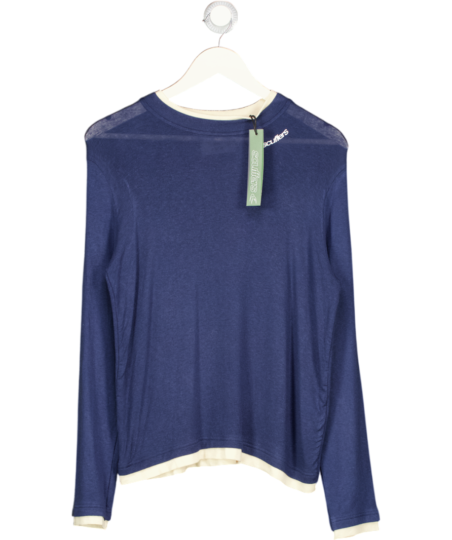 scuffers Blue & Yellow Double Long Sleeve UK S