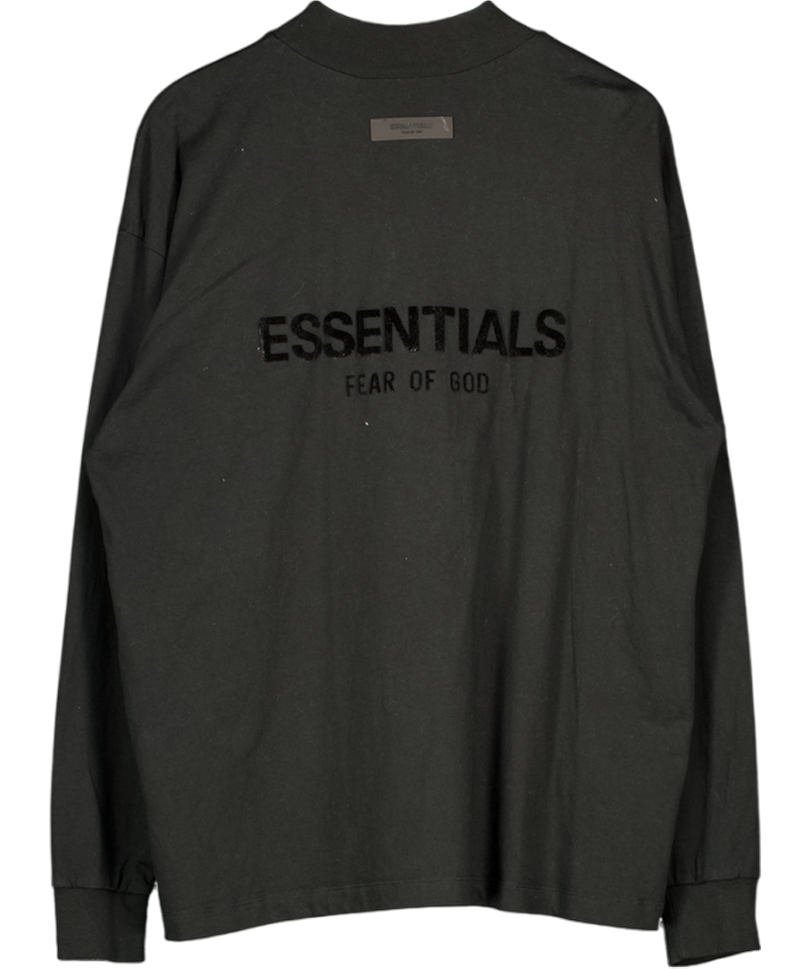 essentials Black Crewneck UK M