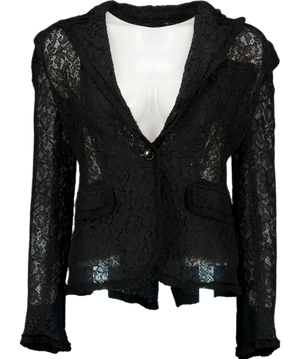 Dolce & Gabbana D&g Black Sheer Lace Jacket UK S