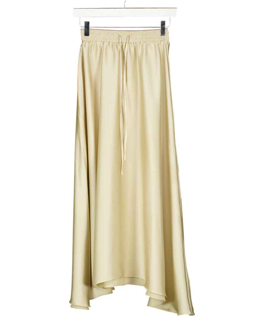 ARKET Cream Satin Maxi Skirt UK 6