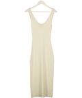 BOA Cream Sleeveless Knitted Dress UK S