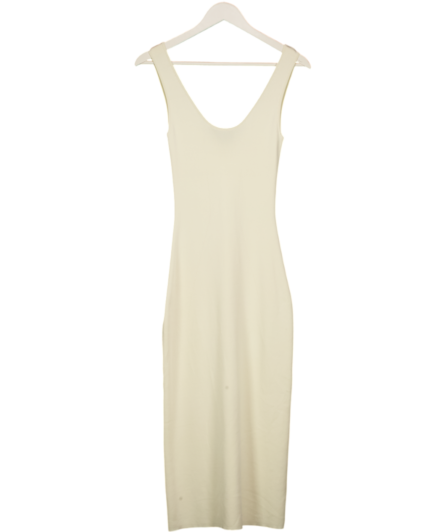 BOA Cream Sleeveless Knitted Dress UK S