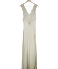 MANDIBREEZE X Lovisa Barkman White Silk And Lace Dress UK XS