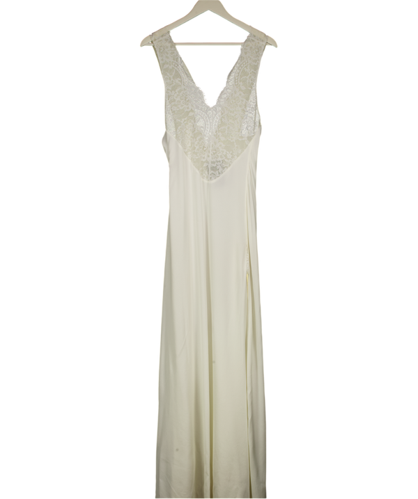 MANDIBREEZE X Lovisa Barkman White Silk And Lace Dress UK XS