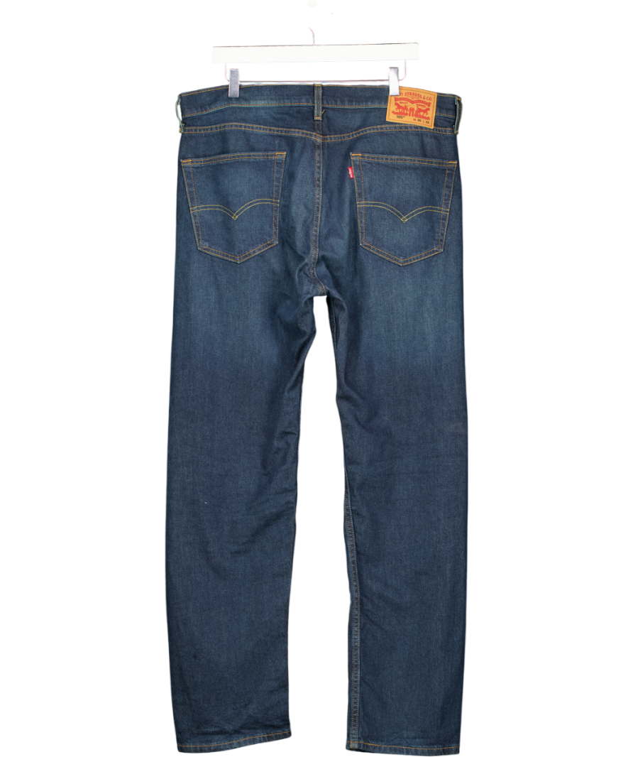 LEVI'S 505 Dark Blue Straight Leg Jeans W36