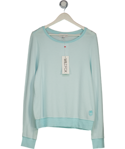 Wildfox Couture Blue F5d1 Soft Touch Crew Neck Sweatshirt UK M