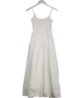 DISSH Milano White Cotton Midi Dress UK 8