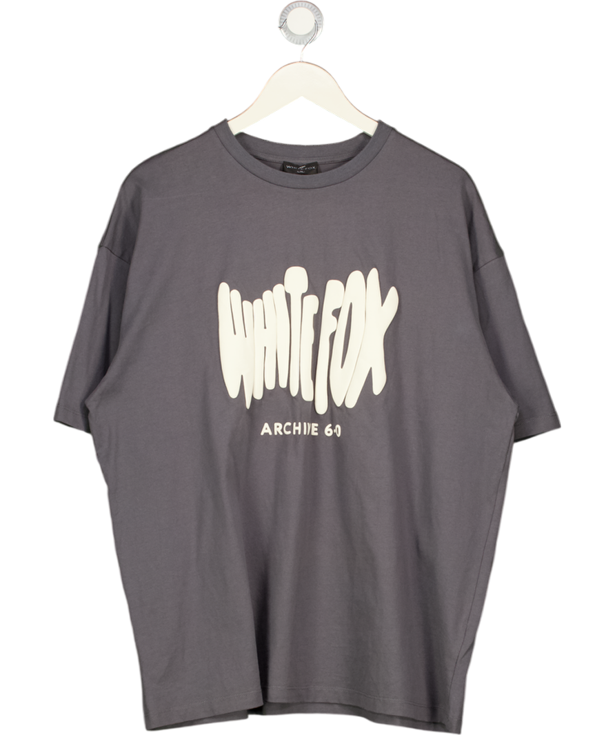 White Fox Grey Archive 6.0 Bubble Oversized Tee UK L/XL