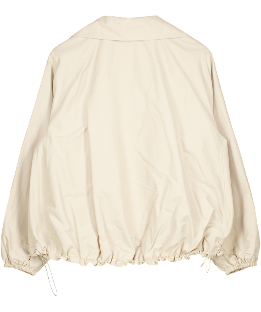 H&M Beige Oversized Bubble-hem Jacket UK XXS