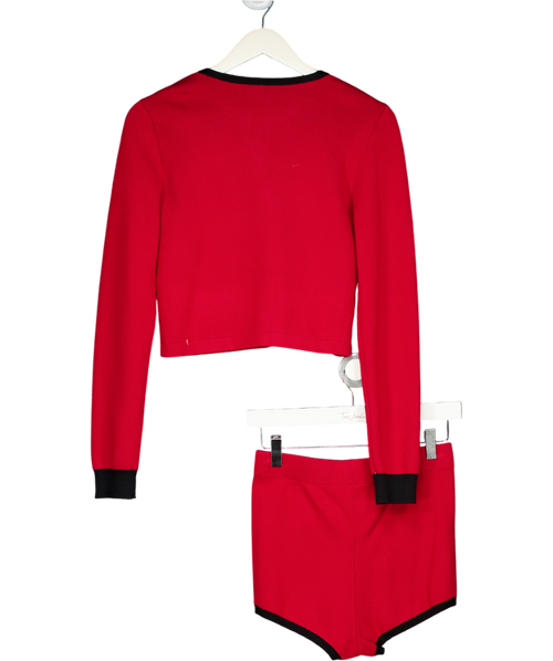Majorelle 2-piece Red Arnav Caridgan And Shorts Set UK XS