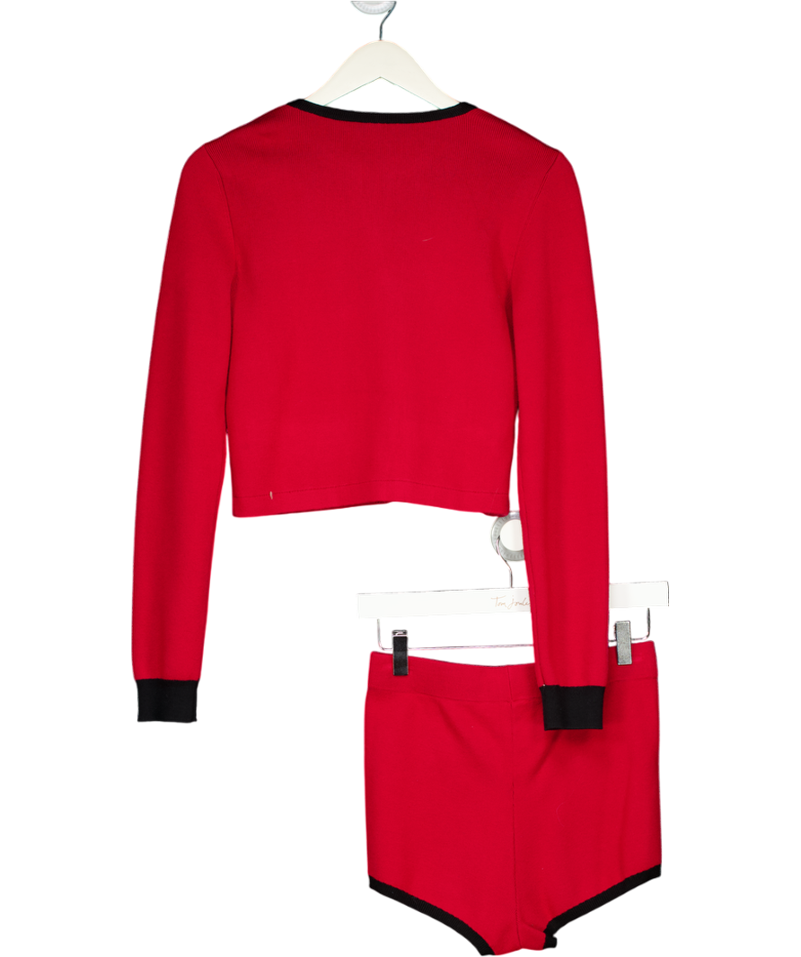 Majorelle 2-piece Red Arnav Caridgan And Shorts Set UK XS