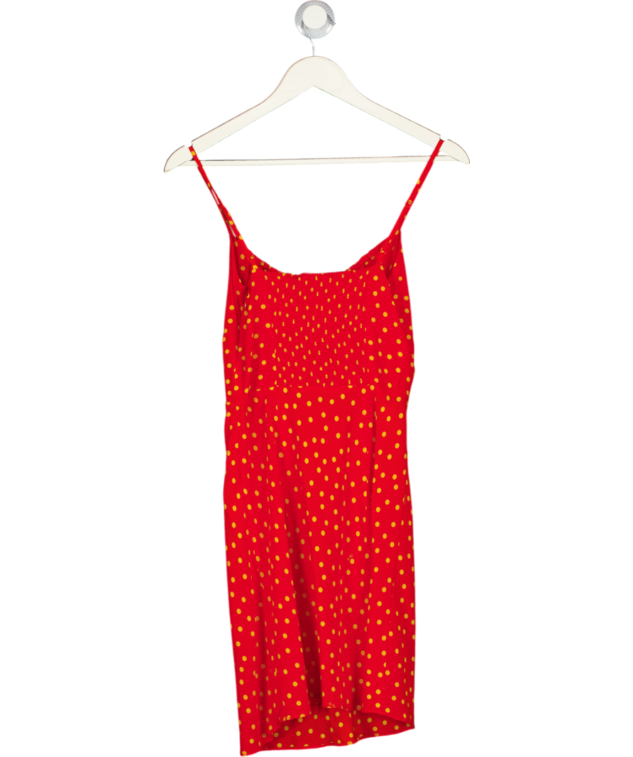 Réalisation Red & Yellow Polka Dot The Inez Mini Dress UK S