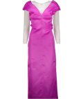 KHAITE Orichid Pink Ima Silk Midi Dress UK 4