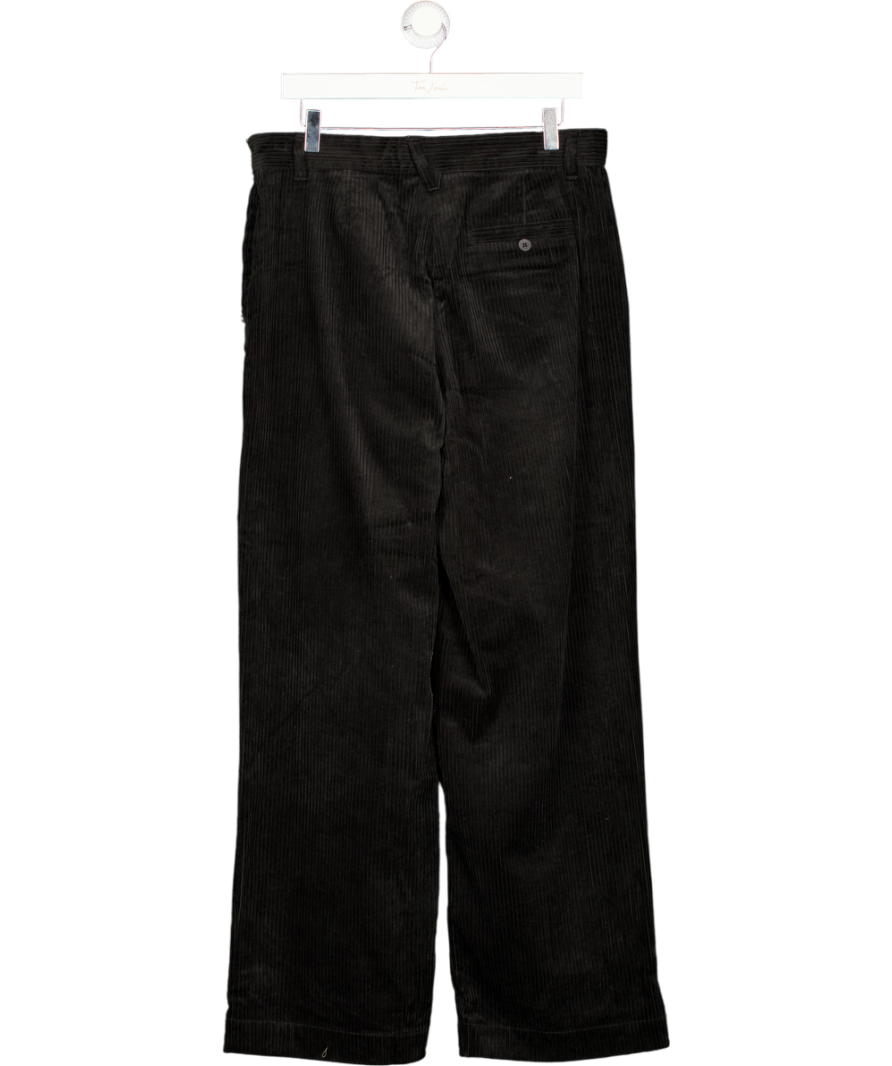 Toast Black Velvet Button Trousers UK 12