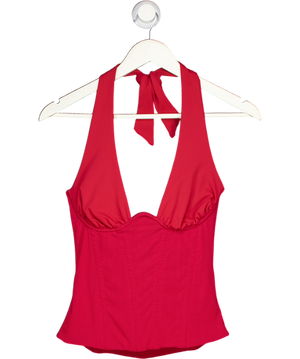 WHITE FOX Hot Girl Halter Bustier Red UK M
