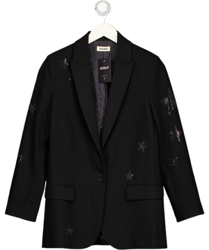 ZADIG & VOLTAIRE Black Viva Bis Star Embellished Blazer Fr36 UK 8