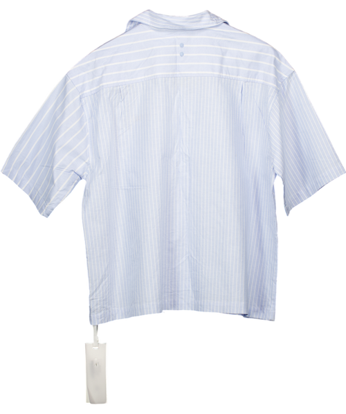 about:blank Blue Patchwork Vacation Shirt UK M