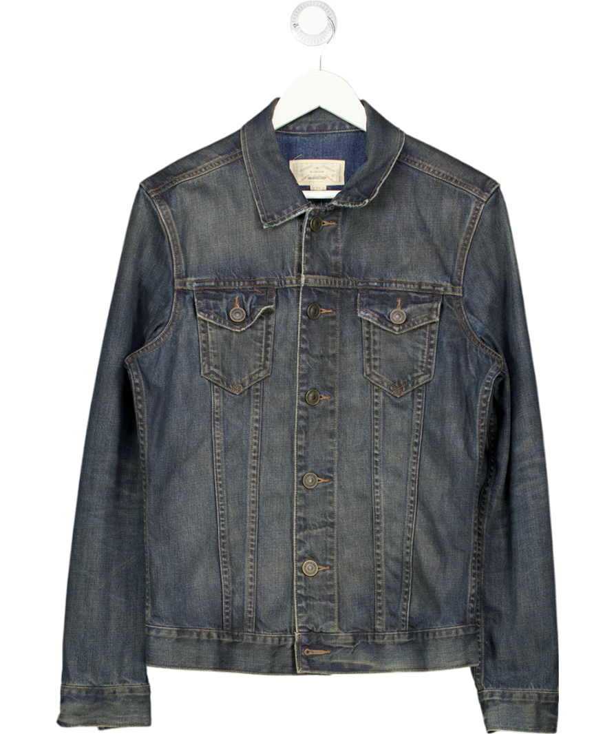 All Saints Blue Avets Oversized Denim Jacket UK S