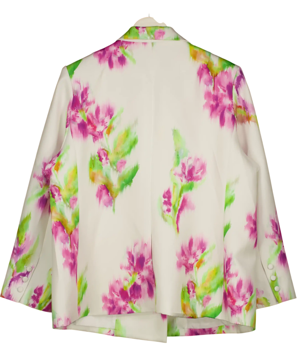 Wallis Cream Collection Ivory Floral Satin Blazer Coord UK 20