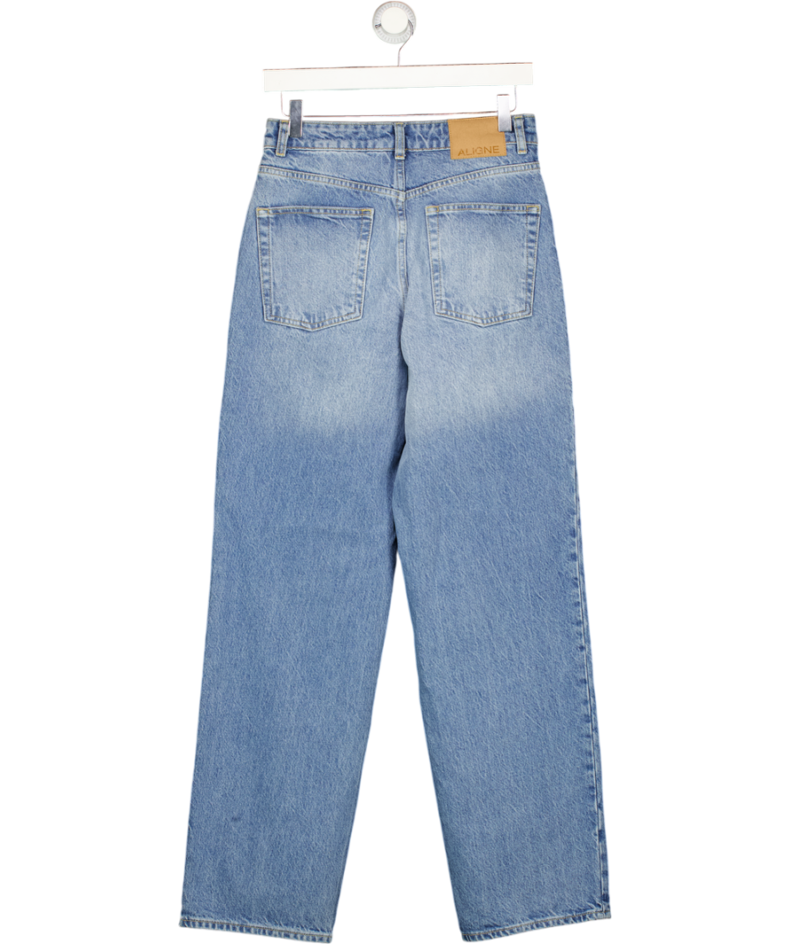 ALIGNE Blue High Rise Straight Leg Jeans W27