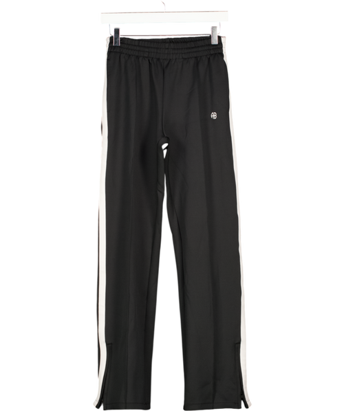 ANINE BING SPORT Black & White Track Pants UK XS