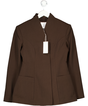 NA-KD Brown Sculpted Blazer UK 6