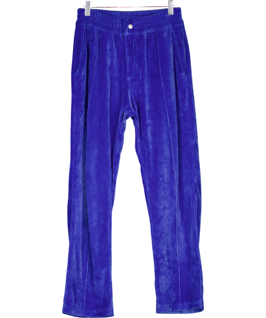 OAS Blue Azur Velour Pants UK S