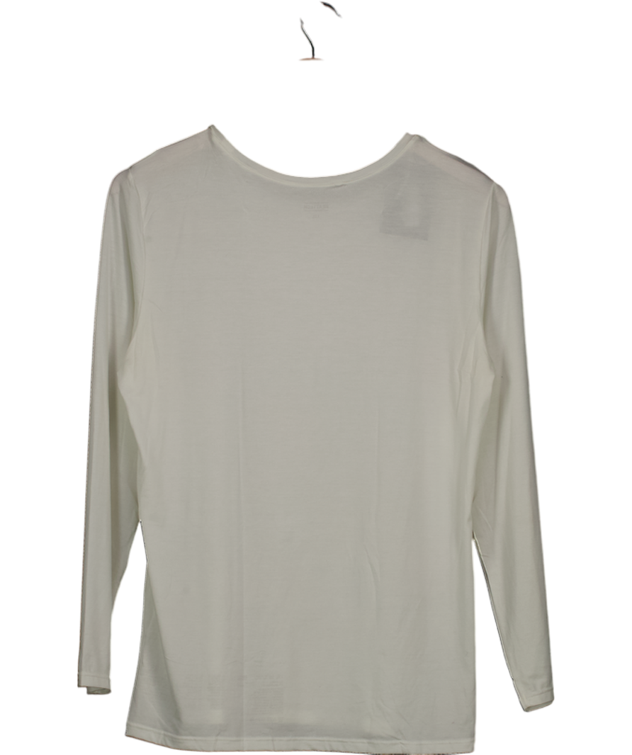 Uniqlo Cream Heattech Scoop Neck T-shirt UK XXL