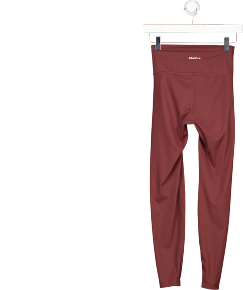 ADANOLA Burgundy Red Cross Front Leggings UK S