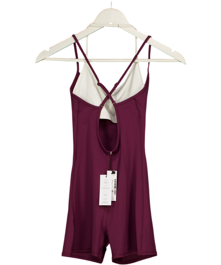 GARAGE Fig Purple Double Layer Romper Playsuit UK S