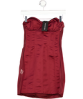 WHITE FOX Park Avenue Princess Mini Dress Burgundy Red UK S