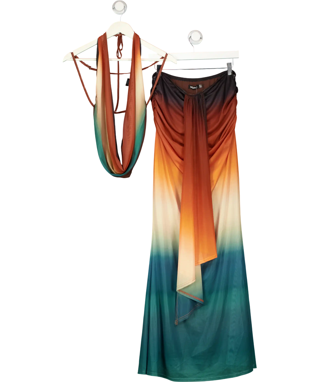 MURCI Multicoloured Aquarius Top With Aquarius Skirt UK 14