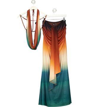 MURCI Multicoloured Aquarius Top With Aquarius Skirt UK 14