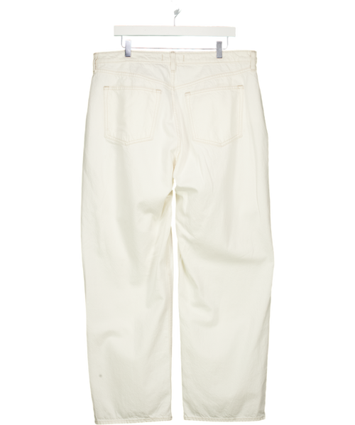 Abercrombie & Fitch Cream The Loose High Rise Jeans W33 UK 16