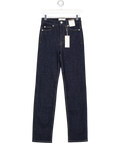 M&S Dark Blue Magic Shaping High Waisted Straight Leg Jeans UK 8